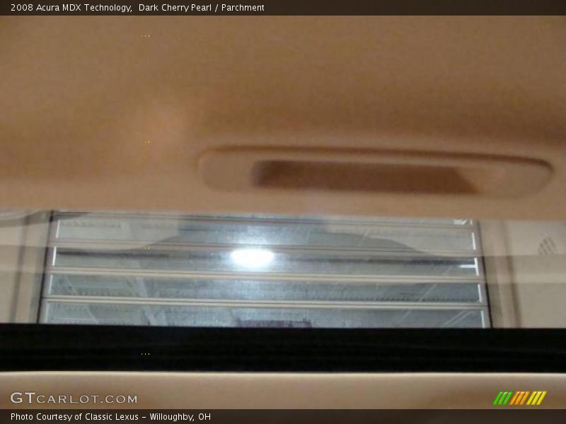 Dark Cherry Pearl / Parchment 2008 Acura MDX Technology