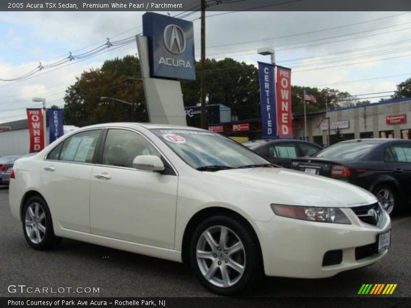Premium White Pearl / Parchment 2005 Acura TSX Sedan