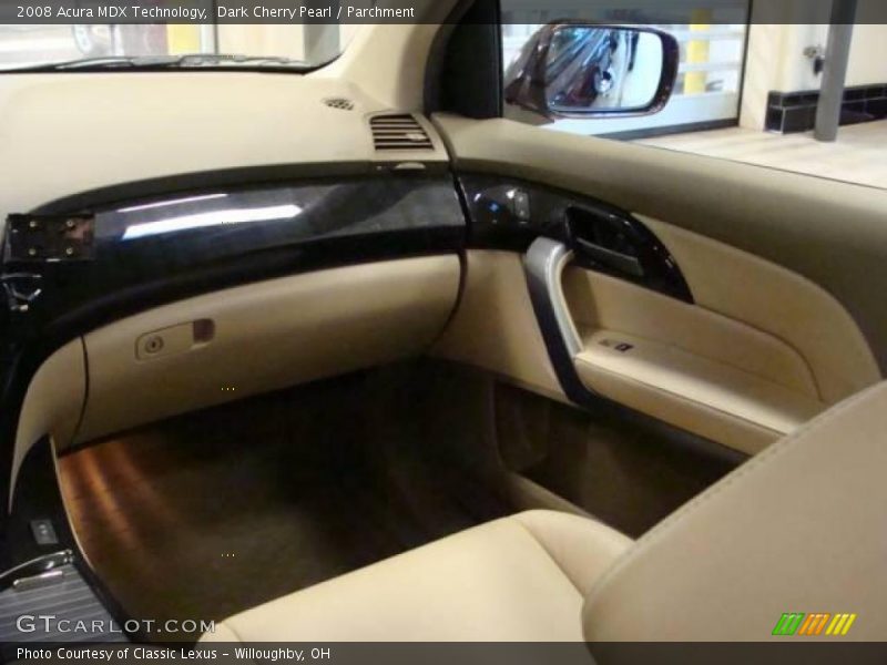 Dark Cherry Pearl / Parchment 2008 Acura MDX Technology