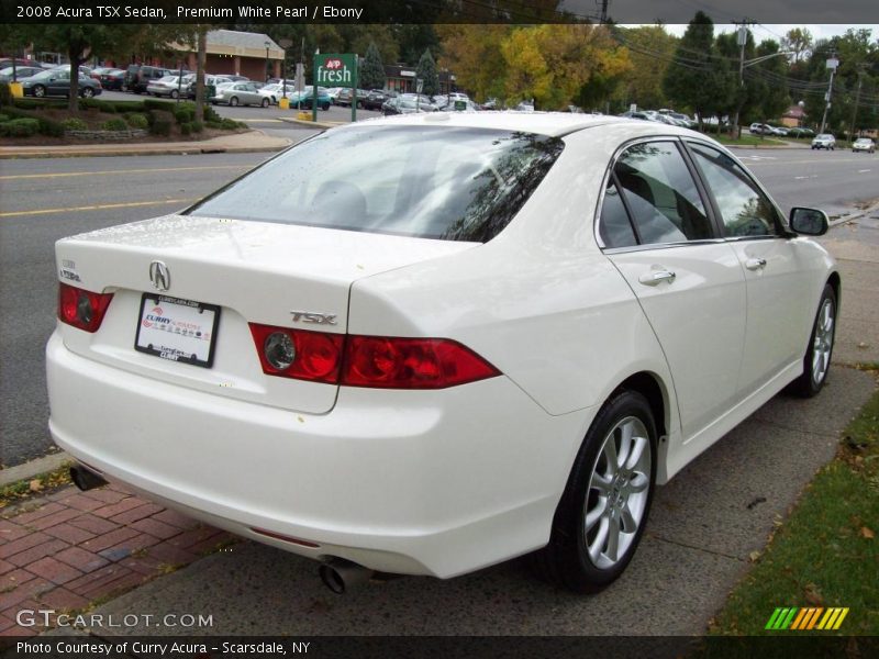 Premium White Pearl / Ebony 2008 Acura TSX Sedan