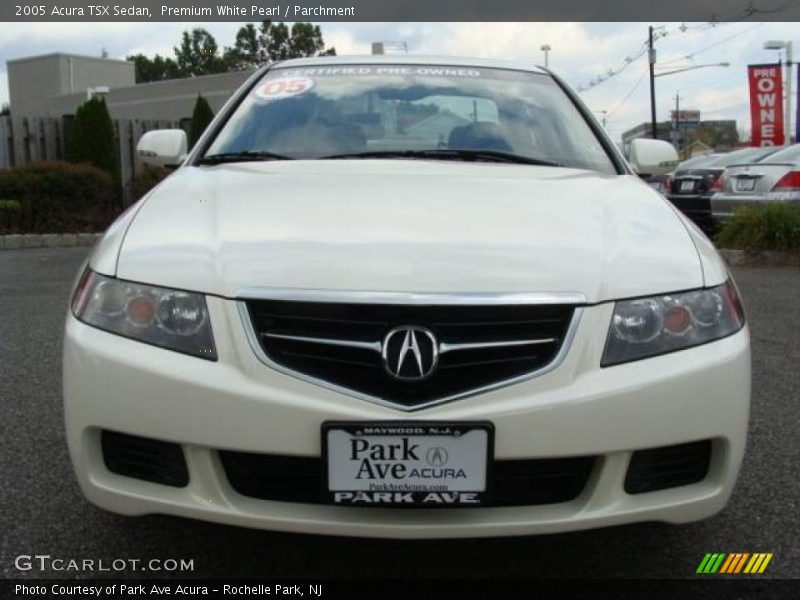 Premium White Pearl / Parchment 2005 Acura TSX Sedan