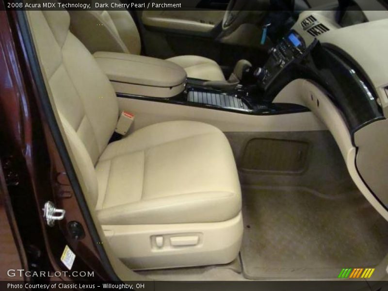 Dark Cherry Pearl / Parchment 2008 Acura MDX Technology