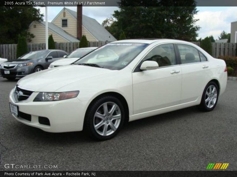 Premium White Pearl / Parchment 2005 Acura TSX Sedan
