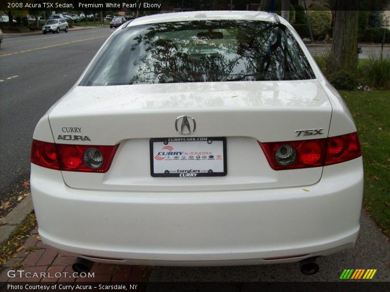 Premium White Pearl / Ebony 2008 Acura TSX Sedan