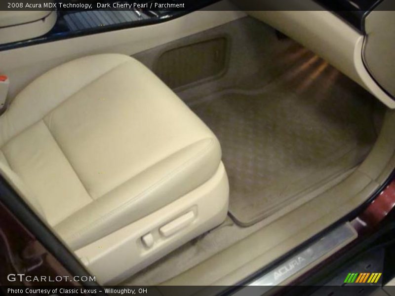 Dark Cherry Pearl / Parchment 2008 Acura MDX Technology
