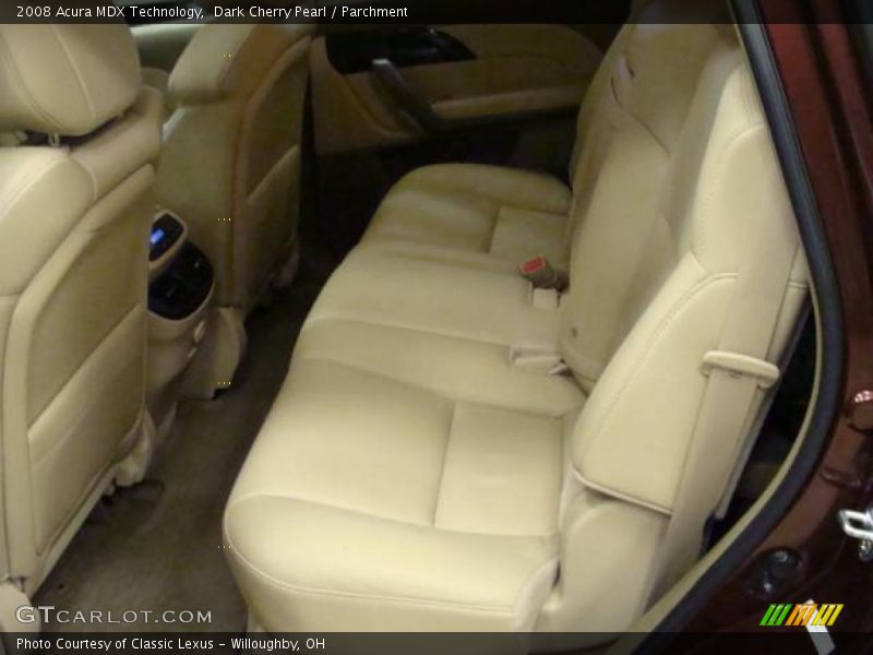 Dark Cherry Pearl / Parchment 2008 Acura MDX Technology