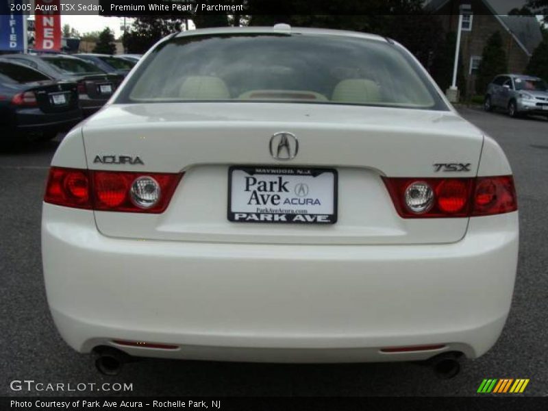 Premium White Pearl / Parchment 2005 Acura TSX Sedan