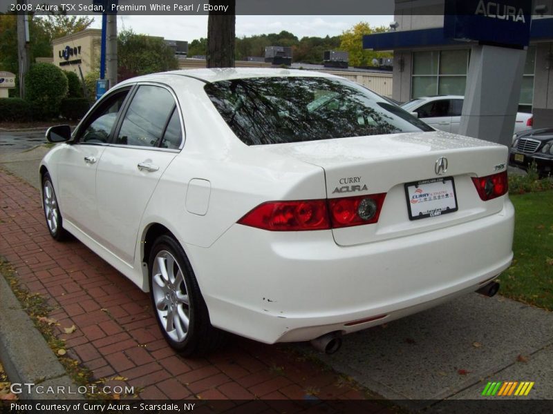 Premium White Pearl / Ebony 2008 Acura TSX Sedan