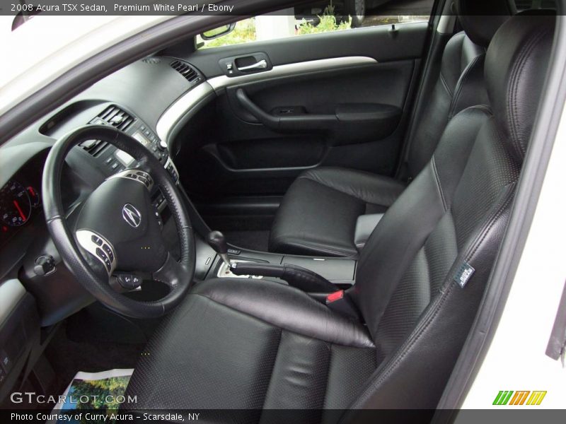 Premium White Pearl / Ebony 2008 Acura TSX Sedan