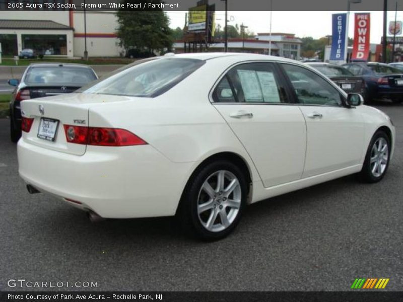 Premium White Pearl / Parchment 2005 Acura TSX Sedan