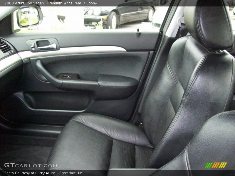 Premium White Pearl / Ebony 2008 Acura TSX Sedan