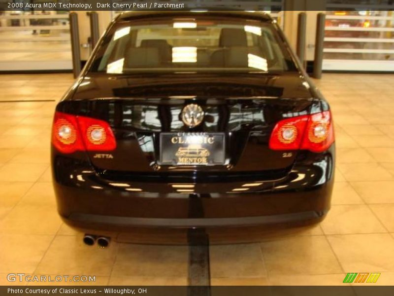 Dark Cherry Pearl / Parchment 2008 Acura MDX Technology