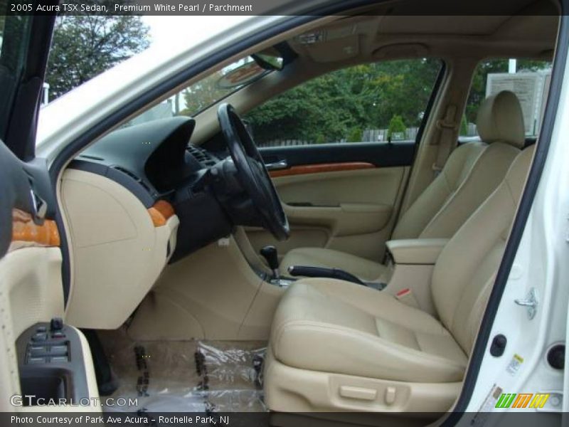 Premium White Pearl / Parchment 2005 Acura TSX Sedan