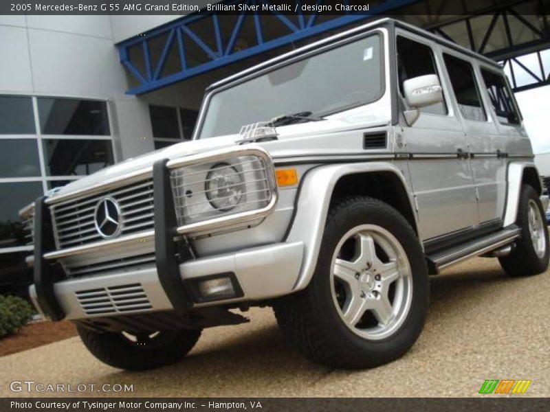 Brilliant Silver Metallic / designo Charcoal 2005 Mercedes-Benz G 55 AMG Grand Edition