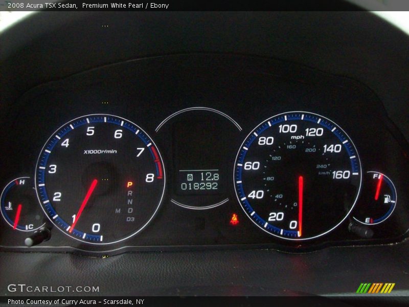 Premium White Pearl / Ebony 2008 Acura TSX Sedan