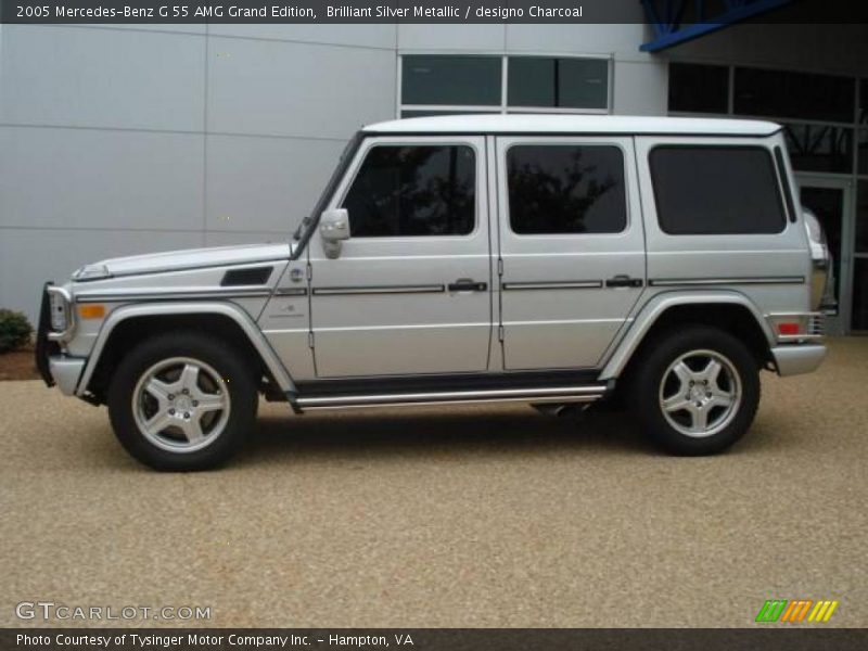 Brilliant Silver Metallic / designo Charcoal 2005 Mercedes-Benz G 55 AMG Grand Edition