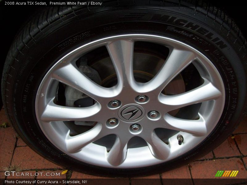 Premium White Pearl / Ebony 2008 Acura TSX Sedan