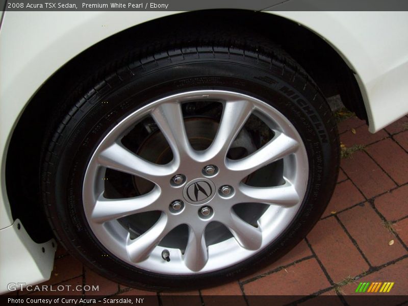 Premium White Pearl / Ebony 2008 Acura TSX Sedan