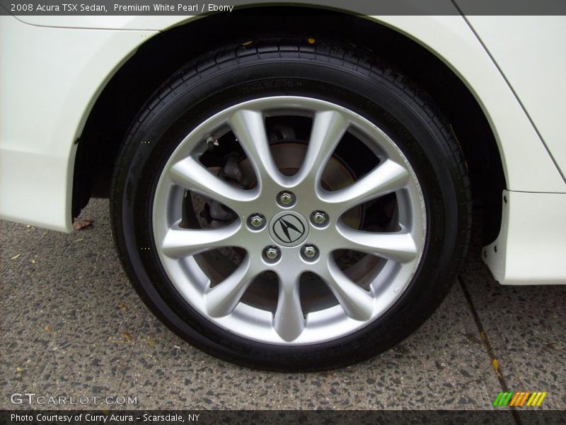 Premium White Pearl / Ebony 2008 Acura TSX Sedan