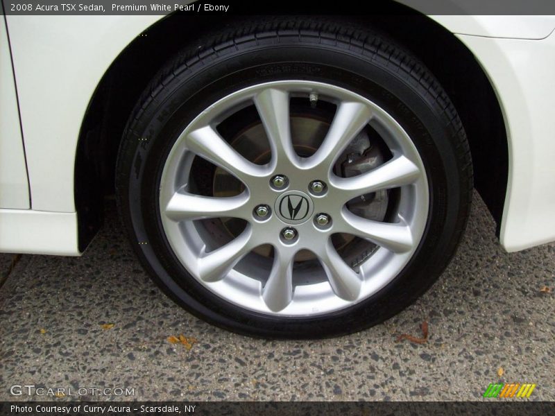 Premium White Pearl / Ebony 2008 Acura TSX Sedan