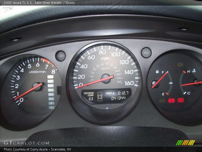 Satin Silver Metallic / Ebony 2003 Acura TL 3.2