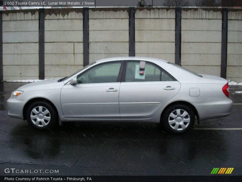 Lunar Mist Metallic / Stone 2002 Toyota Camry LE