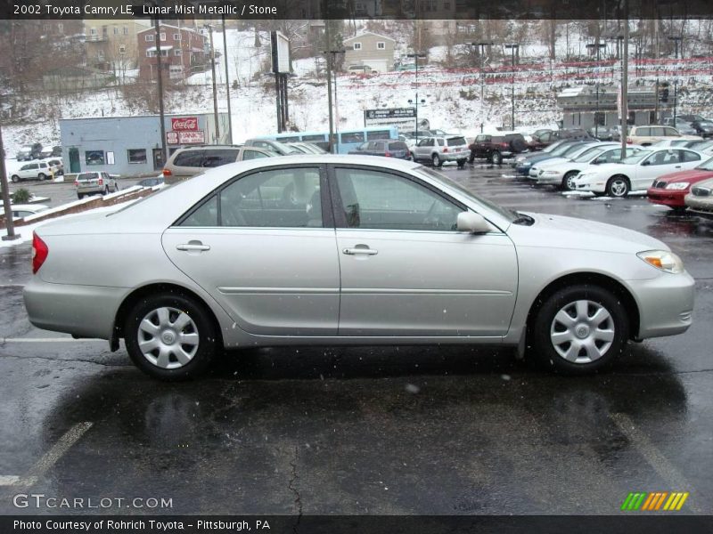 Lunar Mist Metallic / Stone 2002 Toyota Camry LE