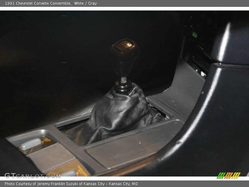 White / Gray 1991 Chevrolet Corvette Convertible