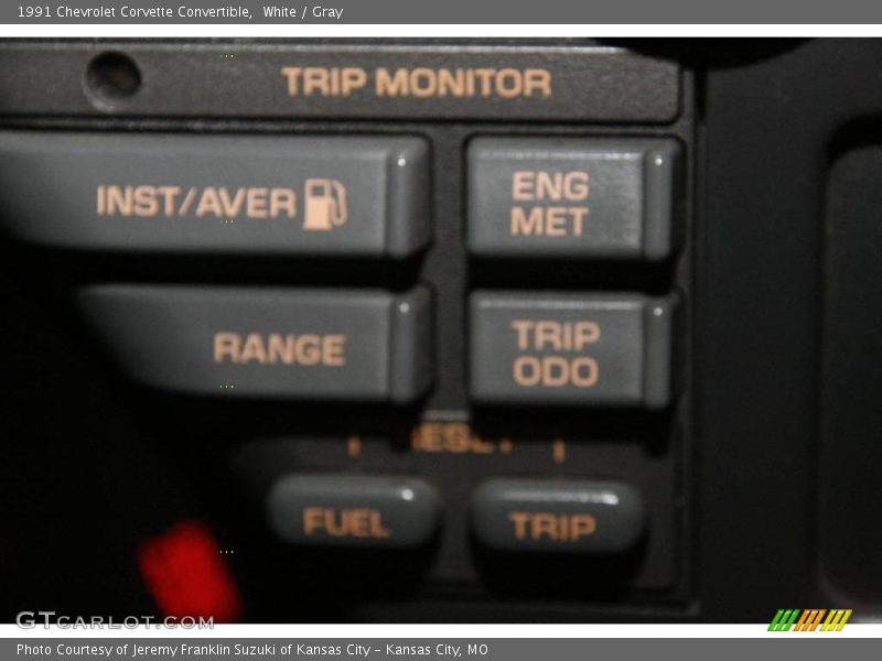 White / Gray 1991 Chevrolet Corvette Convertible