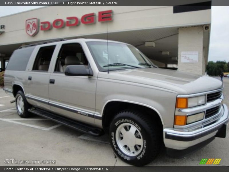 Light Pewter Metallic / Neutral 1999 Chevrolet Suburban C1500 LT