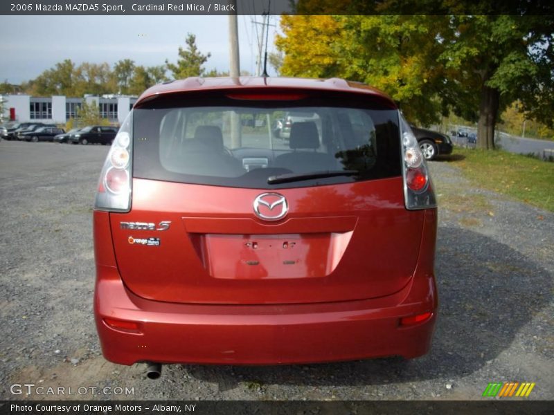 Cardinal Red Mica / Black 2006 Mazda MAZDA5 Sport