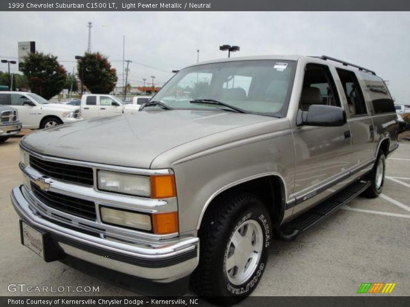 Light Pewter Metallic / Neutral 1999 Chevrolet Suburban C1500 LT