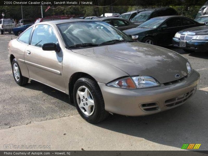 Sandrift Metallic / Neutral 2000 Chevrolet Cavalier Coupe