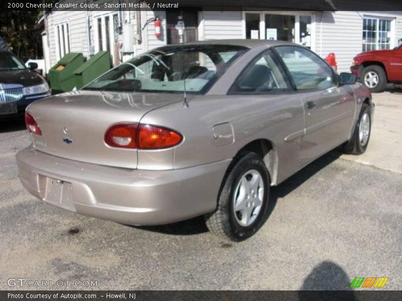Sandrift Metallic / Neutral 2000 Chevrolet Cavalier Coupe