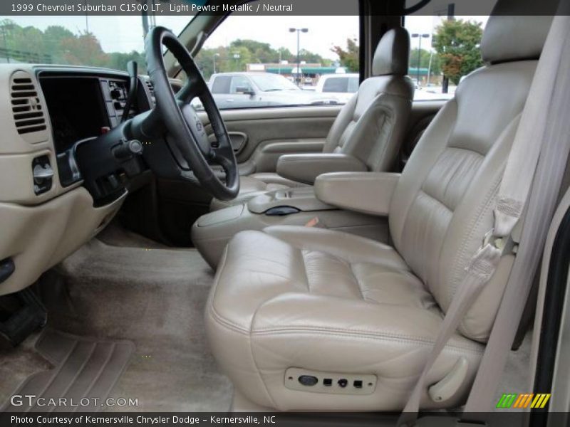 Light Pewter Metallic / Neutral 1999 Chevrolet Suburban C1500 LT