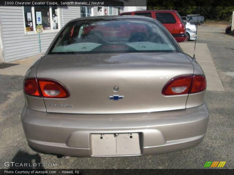 Sandrift Metallic / Neutral 2000 Chevrolet Cavalier Coupe