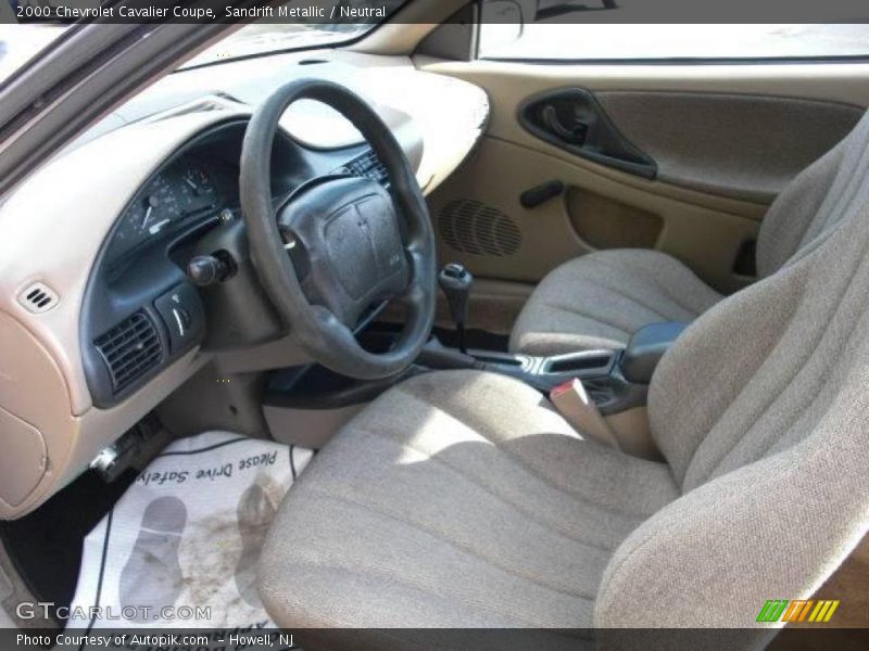 Sandrift Metallic / Neutral 2000 Chevrolet Cavalier Coupe