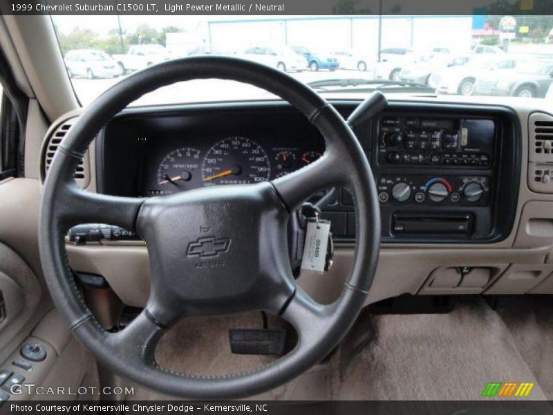 Light Pewter Metallic / Neutral 1999 Chevrolet Suburban C1500 LT