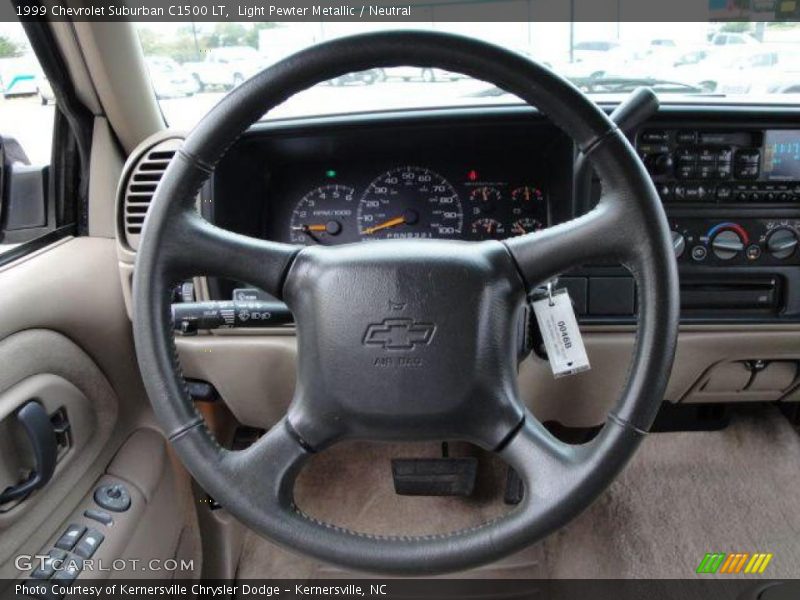 Light Pewter Metallic / Neutral 1999 Chevrolet Suburban C1500 LT
