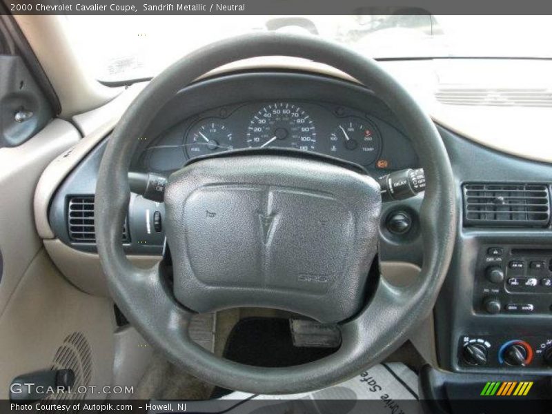 Sandrift Metallic / Neutral 2000 Chevrolet Cavalier Coupe
