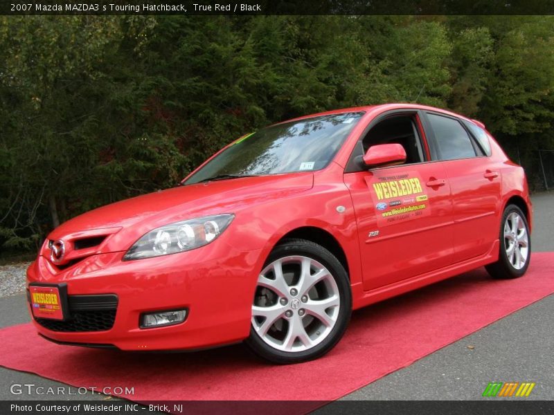 True Red / Black 2007 Mazda MAZDA3 s Touring Hatchback