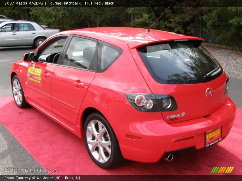 True Red / Black 2007 Mazda MAZDA3 s Touring Hatchback