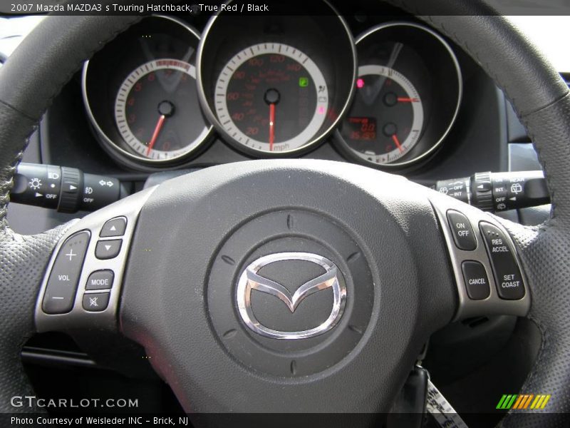 True Red / Black 2007 Mazda MAZDA3 s Touring Hatchback