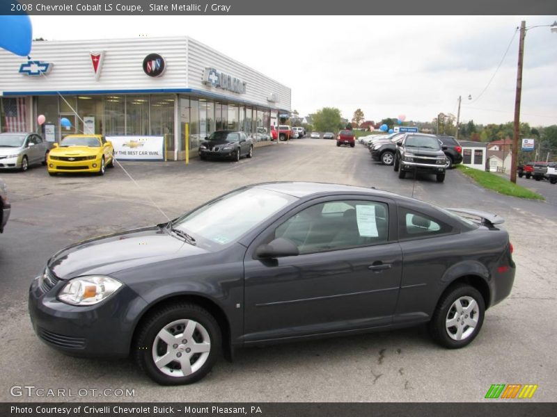Slate Metallic / Gray 2008 Chevrolet Cobalt LS Coupe