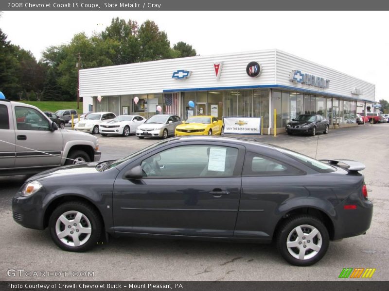 Slate Metallic / Gray 2008 Chevrolet Cobalt LS Coupe