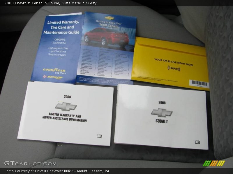 Slate Metallic / Gray 2008 Chevrolet Cobalt LS Coupe