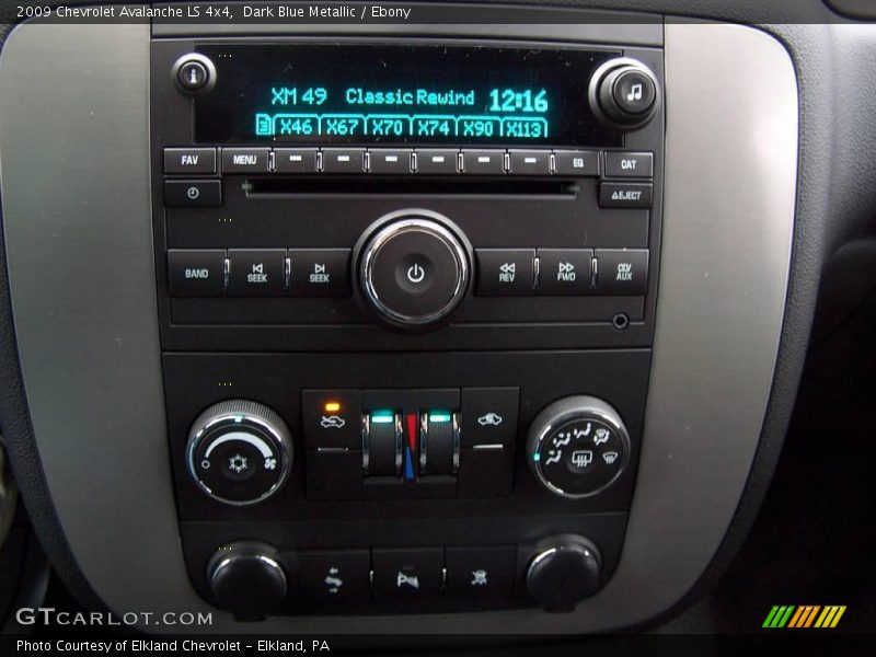 Dark Blue Metallic / Ebony 2009 Chevrolet Avalanche LS 4x4