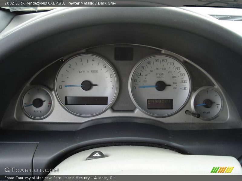 Pewter Metallic / Dark Gray 2002 Buick Rendezvous CXL AWD