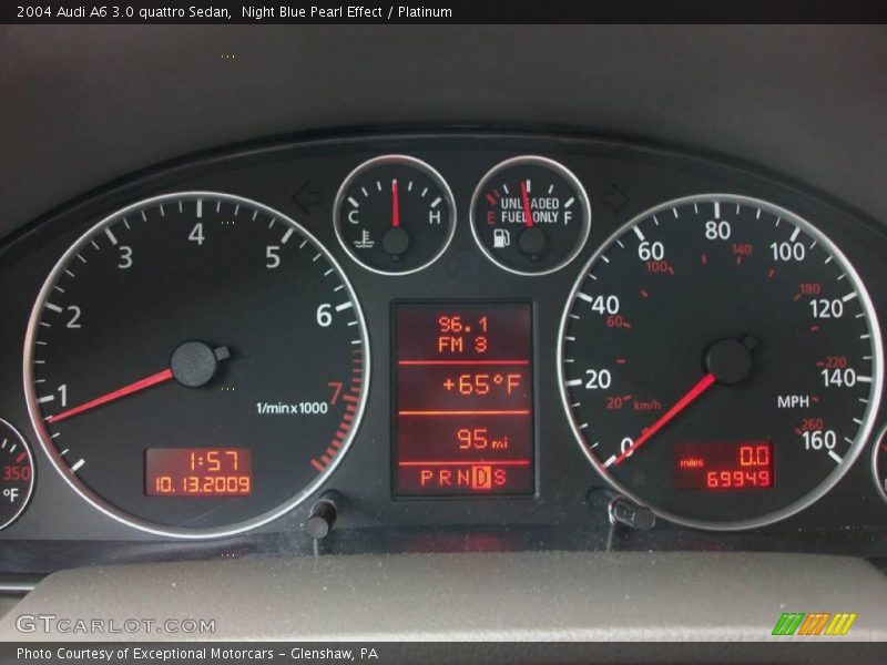 Night Blue Pearl Effect / Platinum 2004 Audi A6 3.0 quattro Sedan