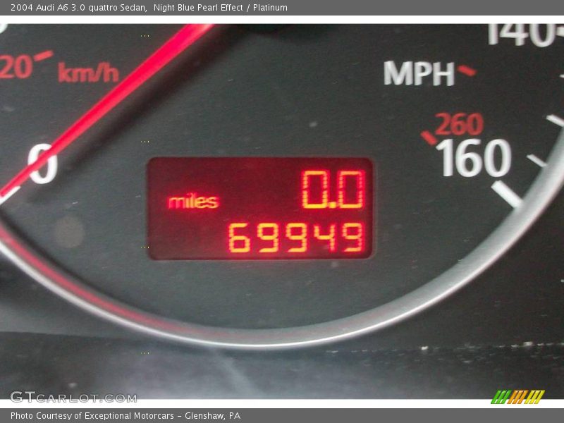 Night Blue Pearl Effect / Platinum 2004 Audi A6 3.0 quattro Sedan